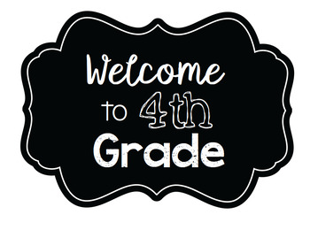 welcome to 4th grade! 